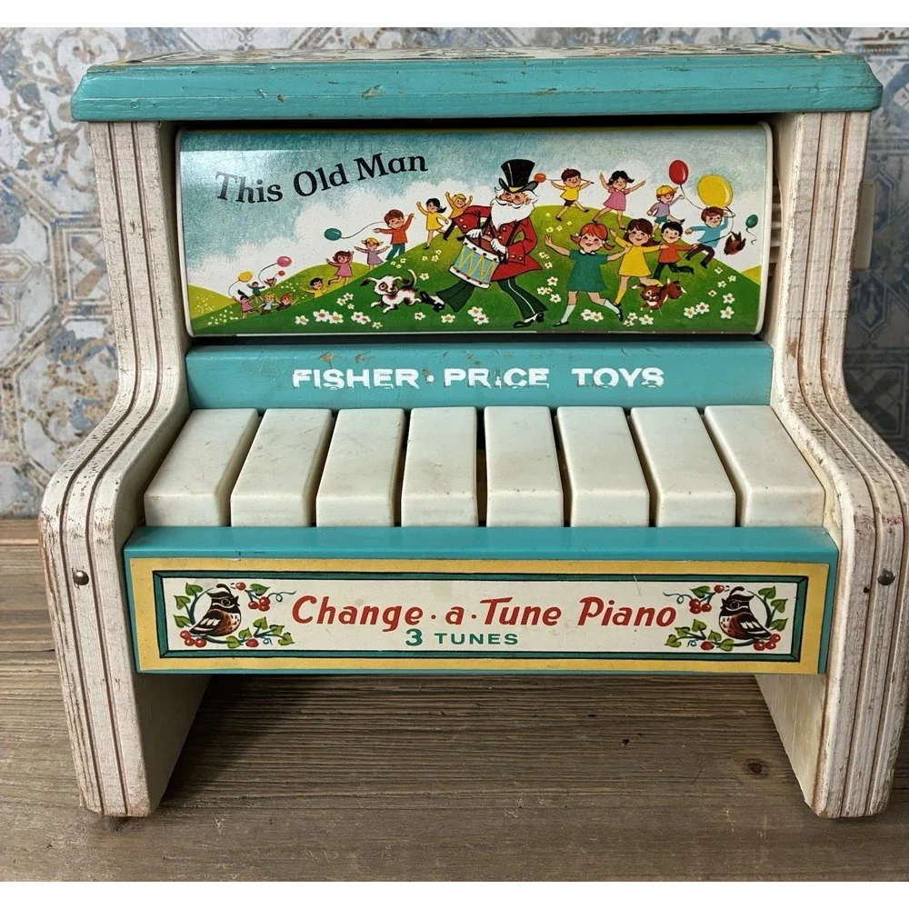 VTG Rare Change a Tune Piano. 1969. Fisher-Price Toys. Works